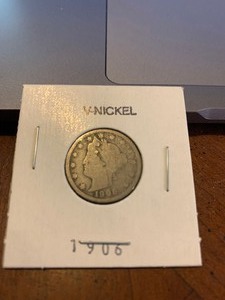 lot 110 image: 1906 V Nickle
