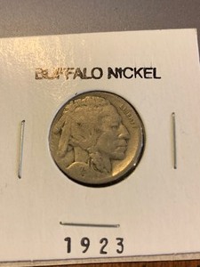 lot 187 image: $$ 1923 Buffalo Nickel 101 years old