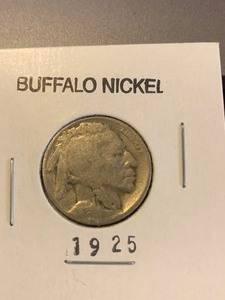 lot 188 image: $$ 1925 Buffalo Nickel 99 years old