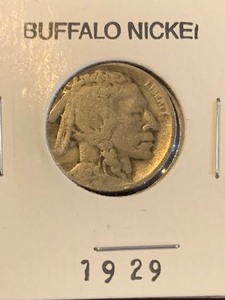 lot 198 image: $$ 1929 Buffalo Nickel- Great Shape 