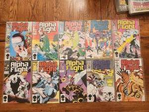lot 104 image: Alpha Fight comics - Marvel - #40-49