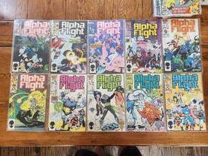lot 124 image: Alpha Fight comics - Marvel - #30-39