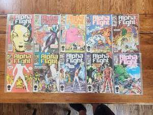 lot 156 image: Alpha Fight comics - Marvel - #20-29