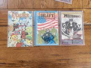 lot 73 image: Selection of 3 Marvel comics - Havok & Wolverine #1. The Draft #1, and Excalibur
