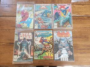 lot 144 image: Selection of Marvel comics - Illuminator #3, X Factor #3,4, Star Wars #80, Spider-man #221, and The Punisher #40