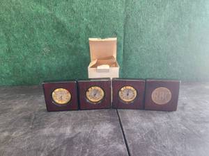 lot 51 image: Danbury desk top clock, thermometer, hydrometer