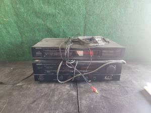 lot 60 image: Onkyo Tuner T-4300 & Onkyo Stereo pre-amp - P-3300