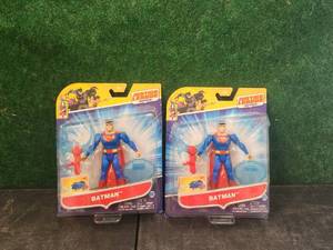 lot 143 image: Justice League Superman Action figures - says Batman