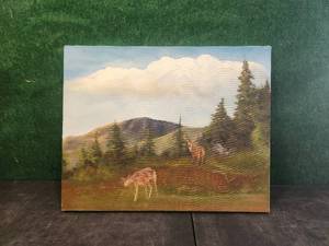 lot 173 image: Original Painting on canvass- Johnny Mahto Hogue - Texas artist