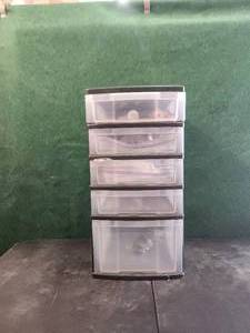lot 178 image: Storage bins with wine supplies