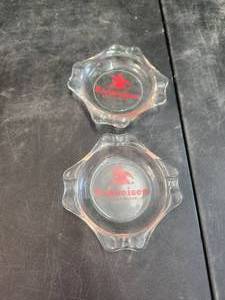 lot 183 image: Pair of vintage Budweiser ashtrays