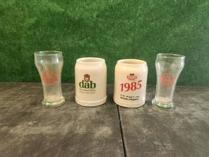 lot 192 image: Vintage Pearl beer glass and mugs