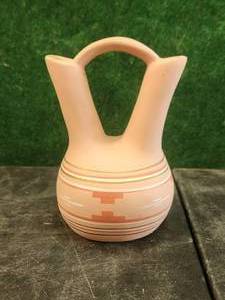 lot 201 image: Tesa hand painted wedding vase