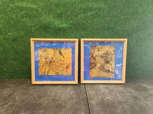 lot 213 image: Pair of framed wall art