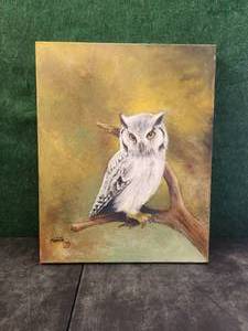lot 218 image: Original painting on canvas -  John Mahto Hogue - Texas artist