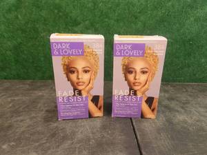 lot 231 image: Dark & Lovely 384 light golden blonde hair color - 2 boxes