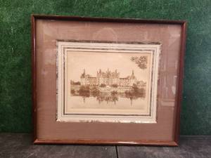 lot 267 image: Framed and matted artwork - 1936