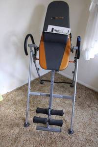 lot 142 image: Elite Fitness Inversion Table model 9300-E