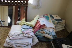 lot 140 image: Mattress covers and sheets