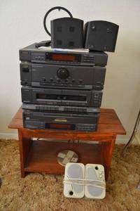 lot 104 image: Electronics Fisher TAD-992 Stereo System with speakers