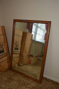 lot 114 image: Wall mirror - marked TPL DR Mirror Cherry