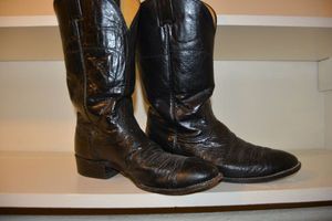 lot 126 image: Mens Nocona Leather cowboy boots size 9.5 D
