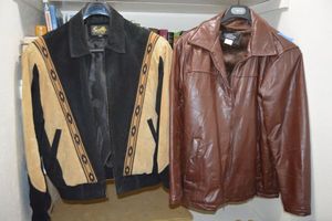 lot 1 image: Leather jackets size M as shown