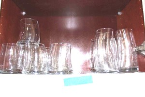 lot 84 image: Vintage Libbey Swerve Glasses
