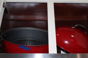 lot 89 image: Large Red Roasting Pan used once