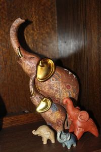 lot 14 image: Elephants in different styles