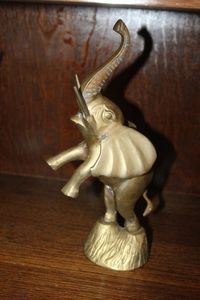 lot 50 image: Brass Elephant Standing upright