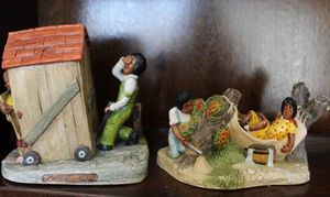 lot 150 image: Nature craft Congleton England, Hand painted Stone craft