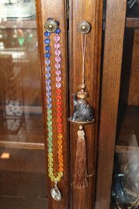 lot 162 image: Elephant Tassel and Pendant on Colorful Beaded Necklace