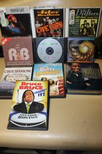 lot 227 image: CDs and DVDs .. some unopened
