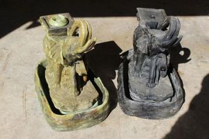 lot 237 image: Two Elephant Fountains.. no pumps