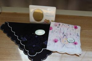 lot 240 image: Tocca Washcloth and Kerchief, also photo Frame