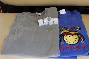 lot 258 image: T-shirts and Cabinet knobs