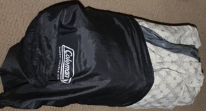 lot 324 image: Coleman Double Chamber Air Mattress with Built in Pump and Storage Bag