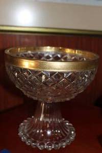 lot 282 image: Glass Trophy from Walther Glas Series, 24k Plated