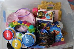 lot 177 image: Tote of toys, please bring a box