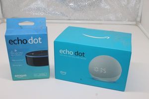 lot 152 image: Two Amazon Echo Dots in Original boxes