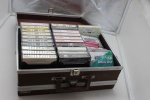 lot 45 image: Case full of cassette tapes