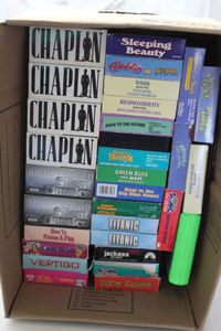 lot 239 image: Box of VHS tapes