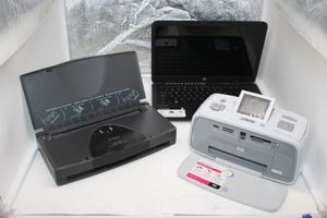 lot 280 image: Netbook, HP Photo Printer and Travel Printer