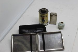 lot 329 image: Vintage Lighters and Cigarette Case