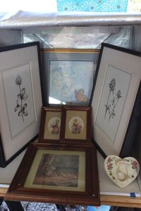 lot 382 image: Framed artwork and more