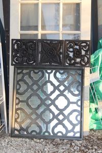 lot 387 image: Large wall mirror and more