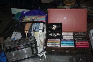 lot 413 image: All about Elvis, Vhs tapes, dvds, cassette tapes, pocket knife and more