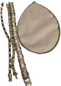 lot 425 image: Jewelery sterling silver choker, and bracelets all stamped 925