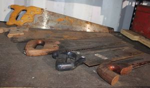 lot 33 image: Lot of Various Sizes and Types of Hand Saws